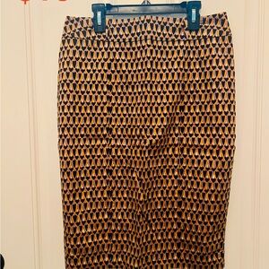 Mossimo Supply Co. Black and Tan Pencil Skirt